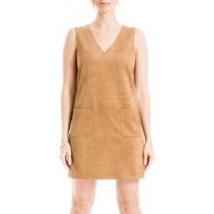 Max Studio Tan Mini Suede Jumper
